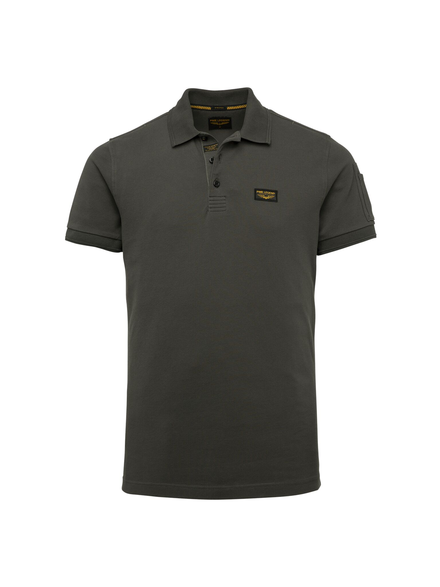 Short sleeve polo cotton elast – Bild 4